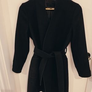 Banana Republic Black Overcoat Petite XS
